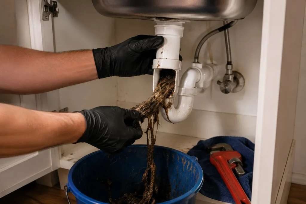 clogged drain repair hickory