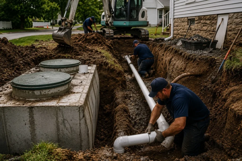 septic to sewer conversion full