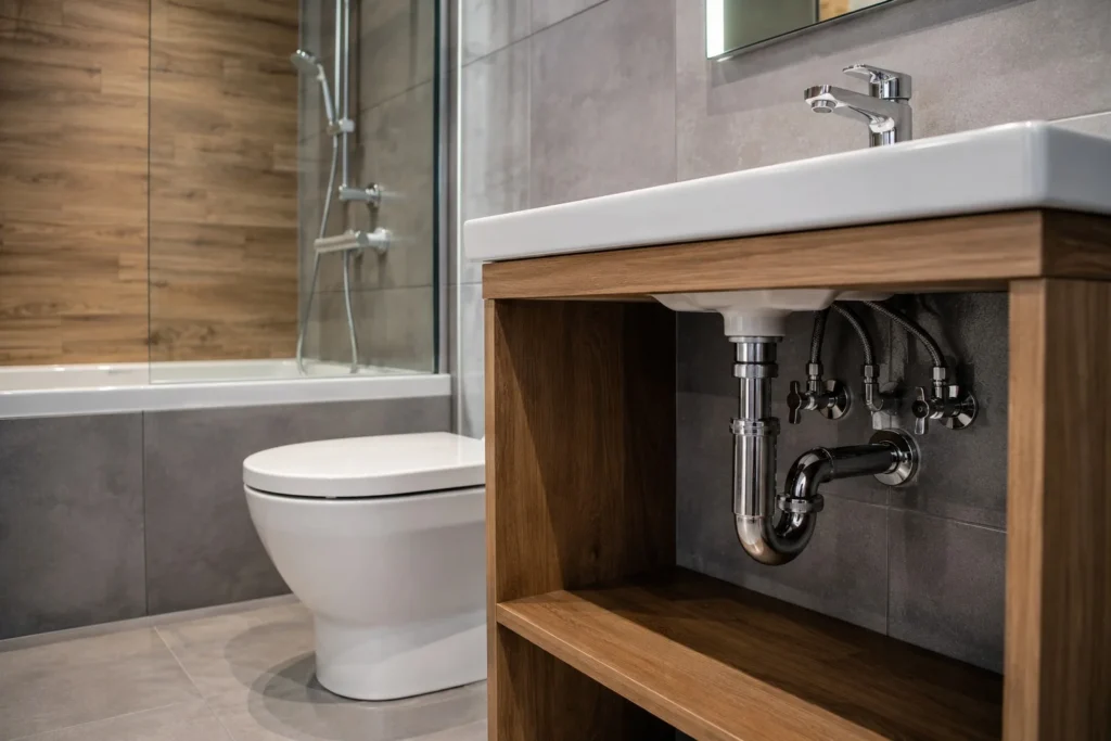 bathroom plumbing hickory