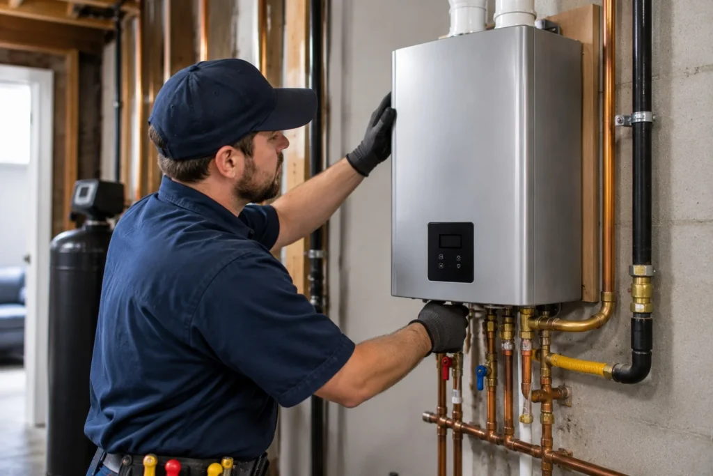 tankless water heater installation